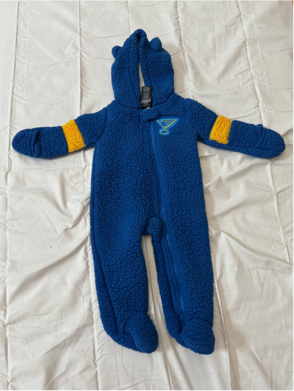 Baby St. Louis Blues NHL Fleece Bunting Blue 18 mos